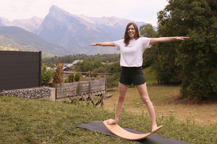 Equipement de Yoga | Planche d'équilibre en bois – Image 2